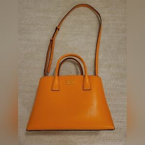Orange Leather Handbag